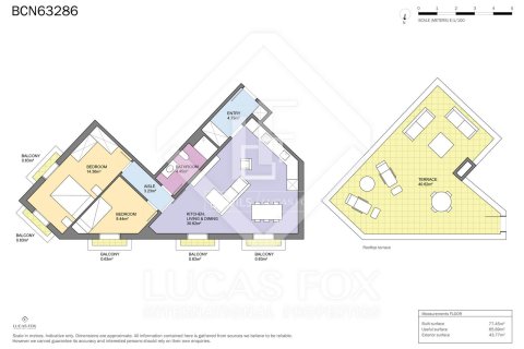 Ático de 2 dormitorios en venta en Barcelona, Cataluña, Spain № 3969 - foto 30