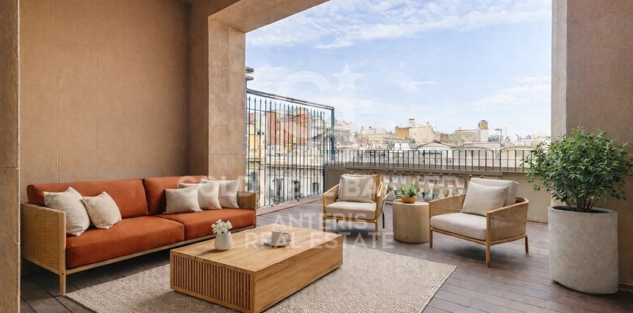 Пентхаус с 3 спальнями в Барселоне, Каталония, Испания № 5363