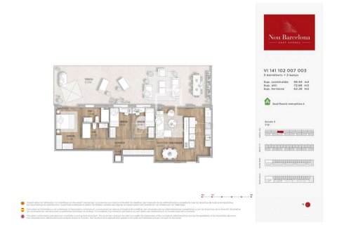 Apartamento de 3 dormitorios en venta en La Sagrera, Barcelona, Cataluña, Spain № 4256 - foto 21