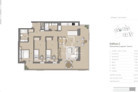 Apartamento de 3 dormitorios en venta en El Masnou, Barcelona, Cataluña, Spain № 7270 - foto 2