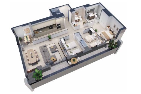 3 chambres apartment à vendre à Plaça Europa II L'Hospitalet de Llobregat, Barcelona, Catalonia, Spain № 3678