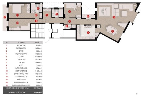 Купить квартиру в Эшампле, Испания с 3 спальни, 160м², № 1293 - фото 16