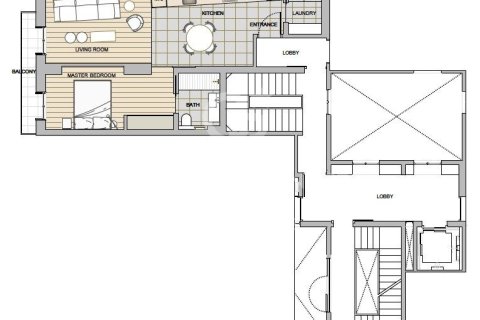 Купить квартиру в Барселона, Испания с 1 спальня, 60м², № 7852 - фото 2