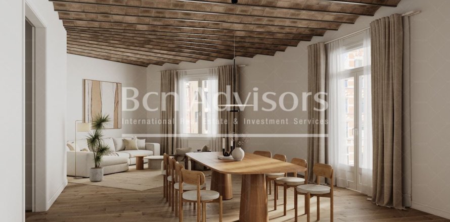 Квартира с 4 спальнями в Барселоне, Каталония, Испания № 2859