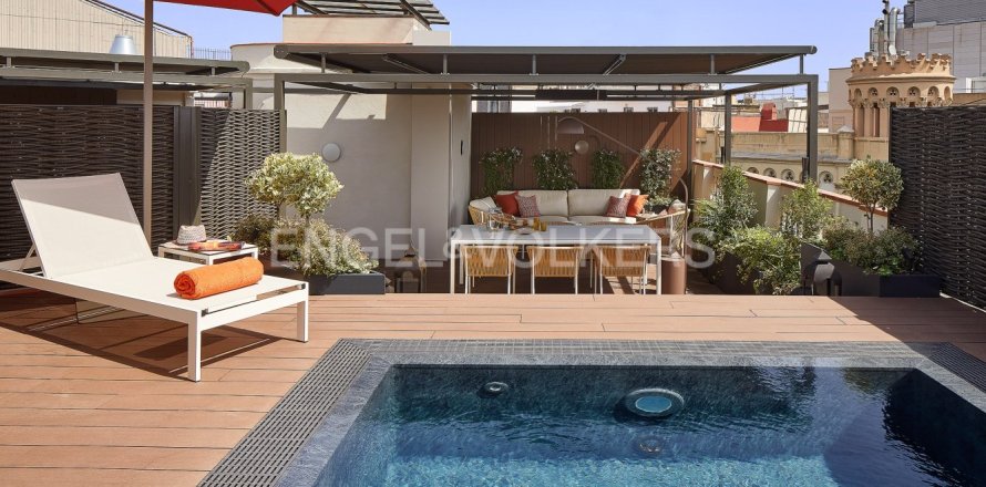 Пентхаус с 4 спальнями в Эшампле, Барселона, Каталония, Испания № 2645