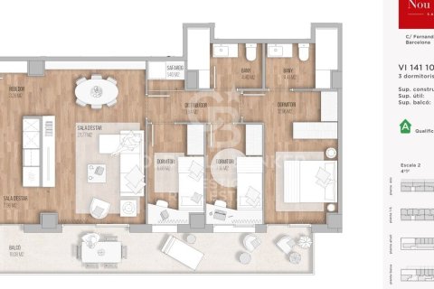 Купить квартиру в Барселона, Испания с 3 спальни, 86м², № 5735 - фото 9