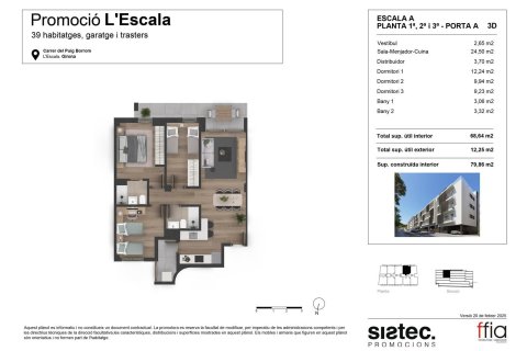 Apartamento de 3 dormitorios en venta en Sitges, Barcelona, Cataluña, Spain № 7111 - foto 2