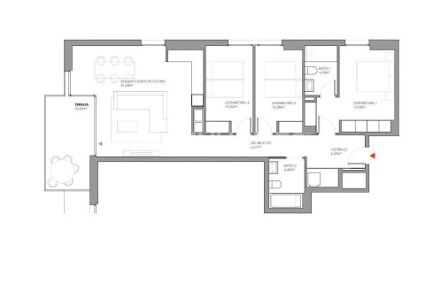 Купить квартиру в Кубельес, Испания с 4 комнаты, 88м², № 1303 - фото 13