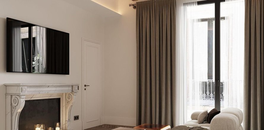 Квартира с 3 спальнями в Барселоне, Каталония, Испания № 1802