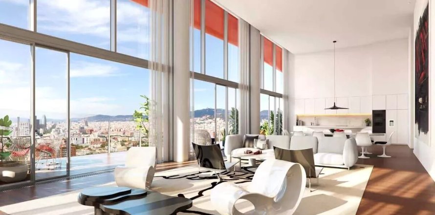 Квартира с 4 спальнями в Барселоне, Каталония, Испания № 1771