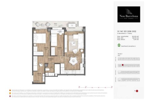 2 chambres apartment à vendre à La Sagrera, Barcelona, Catalonia, Spain № 4213 - photo 21