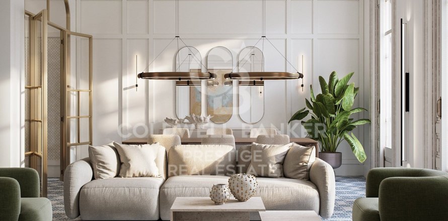 Квартира с 4 спальнями в Барселоне, Каталония, Испания № 5839