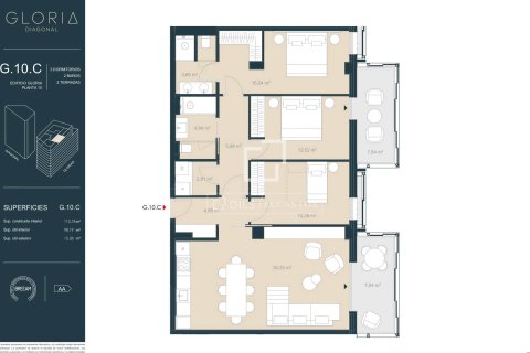 Apartamento de 3 dormitorios en venta en Barcelona, Cataluña, Spain № 4077 - foto 8