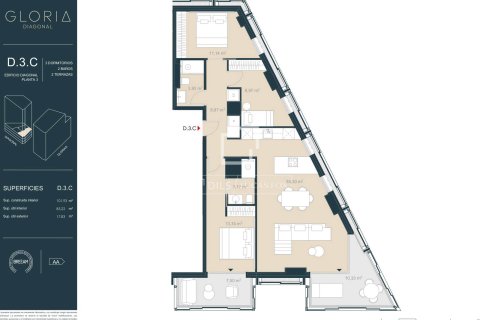 3 chambres apartment à vendre à Barcelona, Catalonia, Spain № 4089 - photo 8