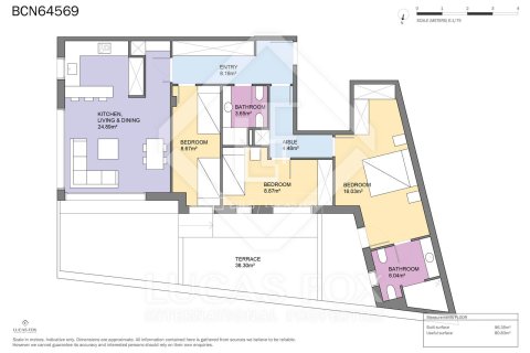 Apartamento de 3 dormitorios en venta en Barcelona, Cataluña, Spain № 4095 - foto 21