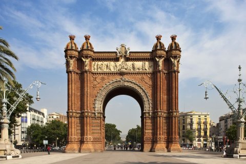 Квартира студия в Барселоне, Каталония, Испания № 1632