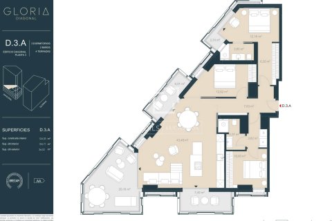 3 chambres apartment à vendre à Barcelona, Catalonia, Spain № 4088 - photo 8