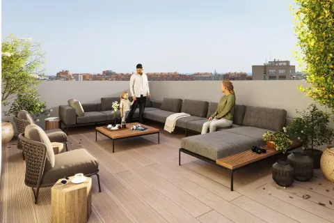 Квартира с 3 спальнями в Барселоне, Каталония, Испания № 1738