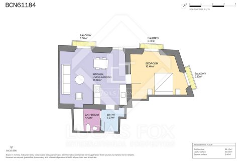 1 chambre apartment à vendre à Barcelona, Catalonia, Spain № 4224 - photo 20