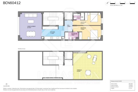 2 chambres penthouse à vendre à Barcelona, Catalonia, Spain № 4222 - photo 9