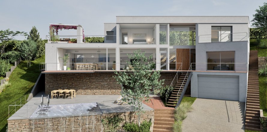 Вилла с 4 спальнями в Барселоне, Каталония, Испания № 1801