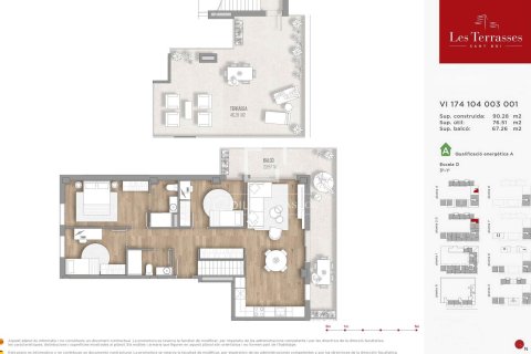 Ático de 3 dormitorios en venta en Sant Boi de Llobregat, Barcelona, Cataluña, Spain № 6837 - foto 24
