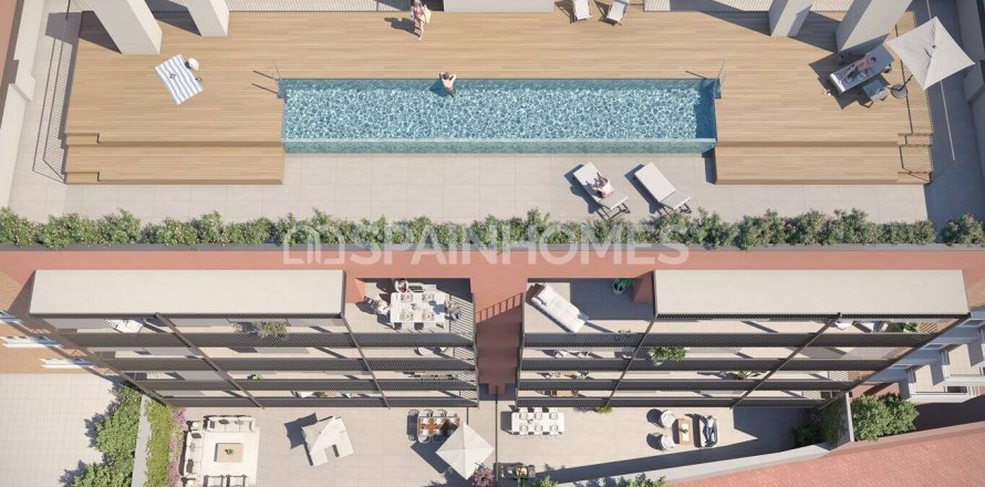 Квартира с 4 спальнями в Барселоне, Каталония, Испания № 1044