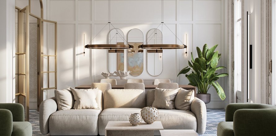 Квартира с 4 спальнями в Эшампле, Барселона, Каталония, Испания № 1122