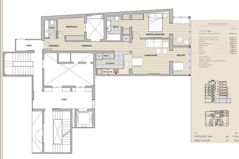 2 chambres penthouse à vendre à Barcelona, Catalonia, Spain № 7147 - photo 2