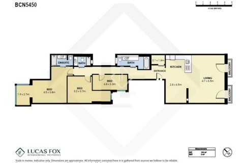 Квартира с 3 спальнями в Эшампле, Барселона, Каталония, Испания № 2767