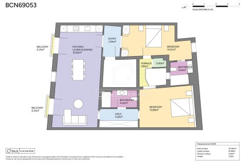 2 bedrooms apartment for sale in Barcelona, Catalonia, Spain № 7118 - photo 3