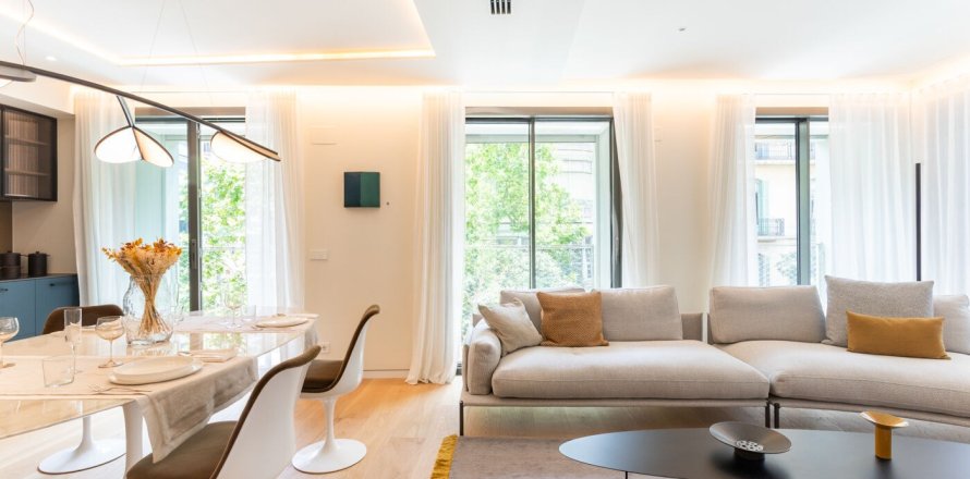 Квартира студия в Барселоне, Каталония, Испания № 1491