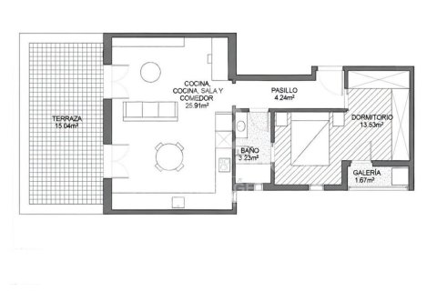 Купить пентхаус в Барселона, Испания с 1 спальня, 64м², № 7951 - фото 3